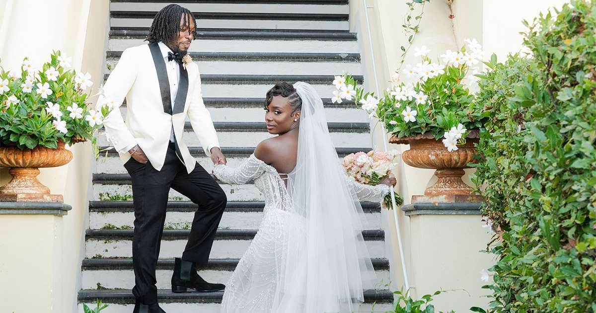Un mariage à destination sur le thème du coucher du soleil à Ravello, en Italie