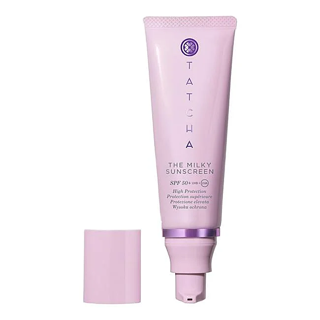 Tatcha La crème solaire en soie SPF50.