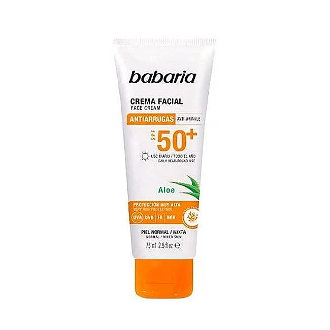 Babaria Soin Solaire Aloe Vera SPF50+.