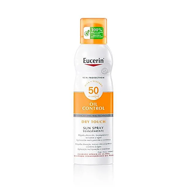 Eucerin Spray Solaire Transparent Toucher Sec Sensible Protect SPF50.