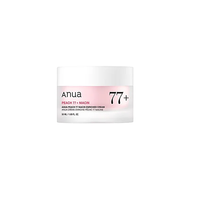 Crème Anua enrichie en niacinamide à 77 % de pêche.