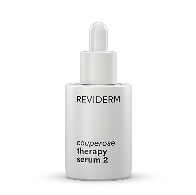 Couperose Therapy Serum 2 de Reviderm est un sérum doté d'un facteur neurocosmétique anti-stress qui calme la peau et élimine les sensations d'inconfort (52 euros).