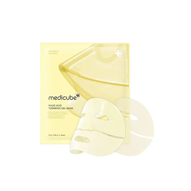 Masque gel au curcuma à l'acide kojique Medicube.