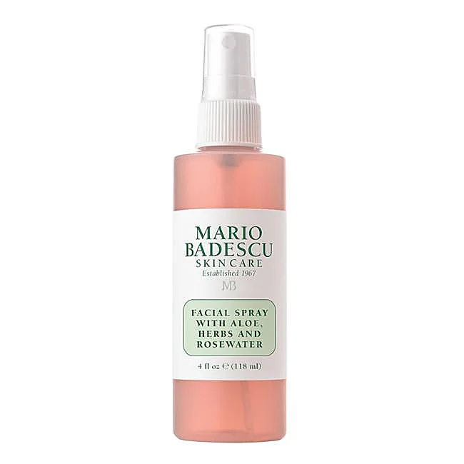 Spray facial à l'aloès, aux herbes et à l'eau de rose de Mario Badescu.