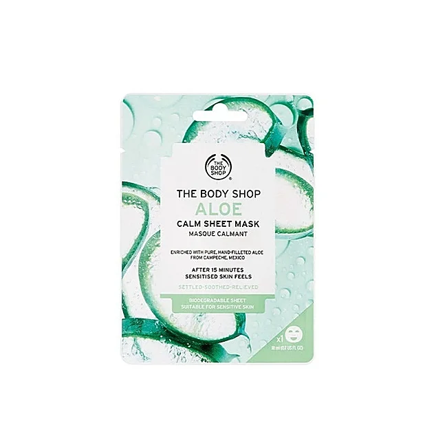 Masque facial apaisant à l'Aloe Vera de The Body Shop.
