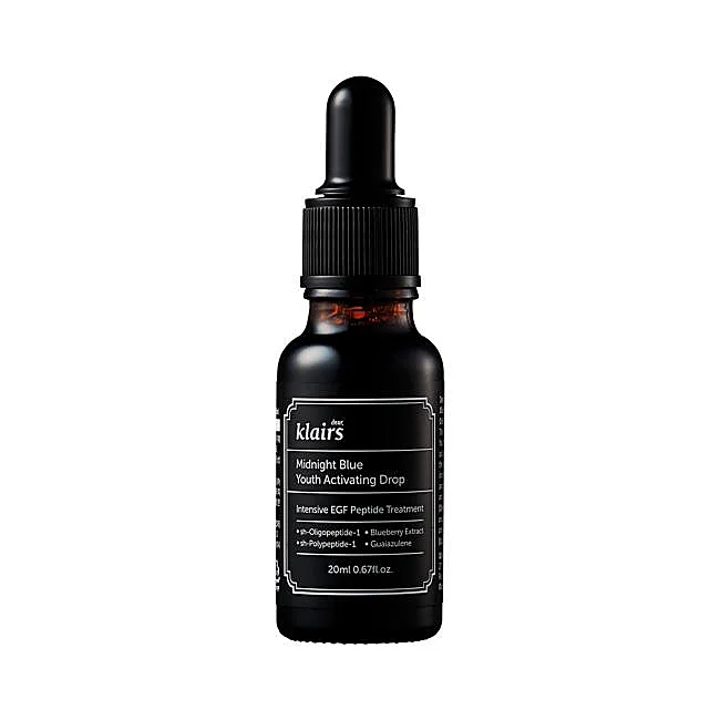 Goutte activatrice jeunesse Klairs Midnight Blue.
