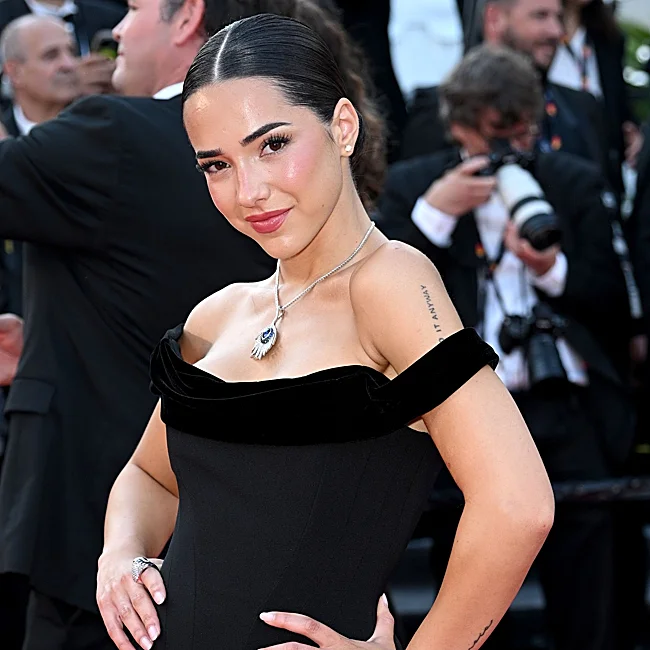 Angela Mármol sur le tapis rouge de Cannes.