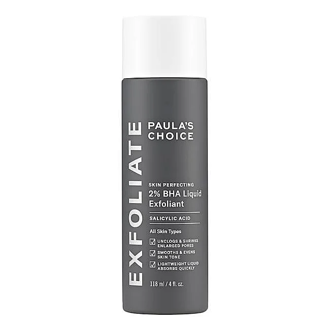Exfoliant liquide Paula's Choice Perfectionnant la peau à 2 % de BHA.