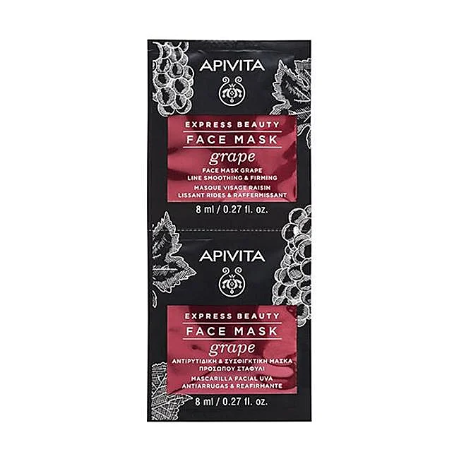 Masque de beauté au raisin Apivita Express.