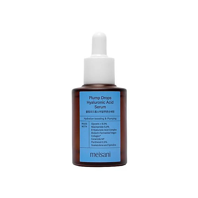 Meisani Plump Drops Sérum à l'acide hyaluronique.