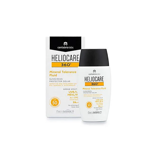 Crème solaire Mineral Tolerance Fluid Heliocare de Cantabria Labs.