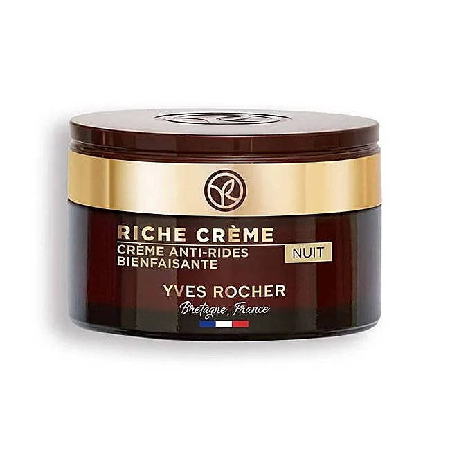 Crème Nutrition Nuit Anti-Rides Yves Rocher.