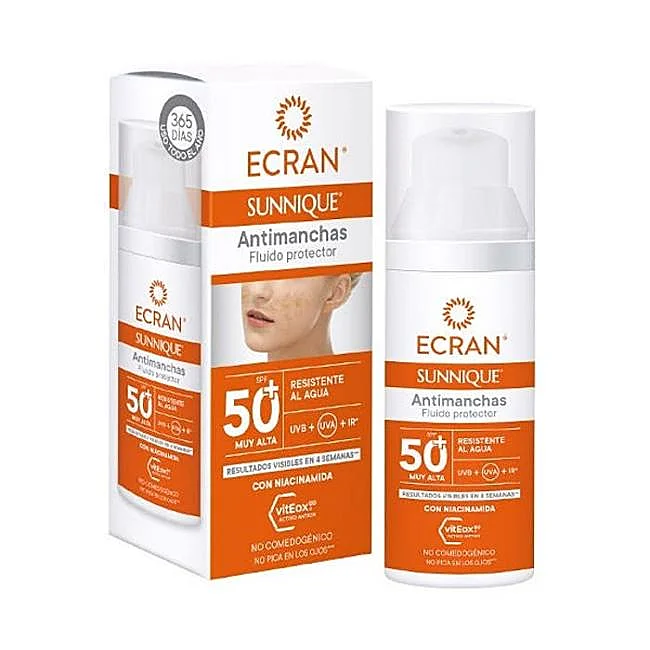 Écran Sunnique Protecteur Visage Anti-Taches SPF50.