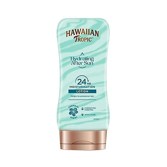 Lotion hydratante après-soleil Hawaiian Tropic.