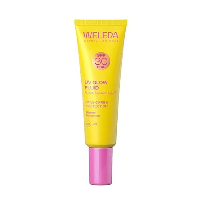 Weleda Fluide Éclatant UV Solaire SPF30.