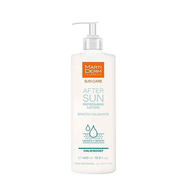 Lotion après soleil Martiderm.