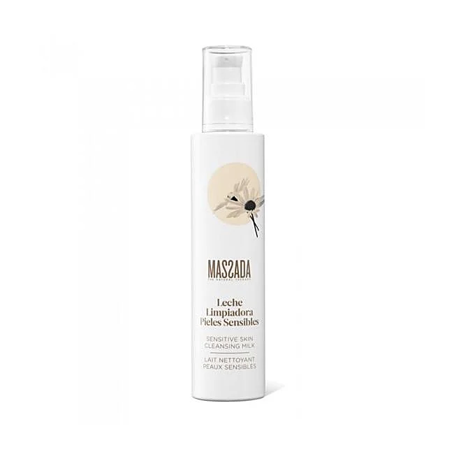 Lait nettoyant Massada pour peaux sensibles.