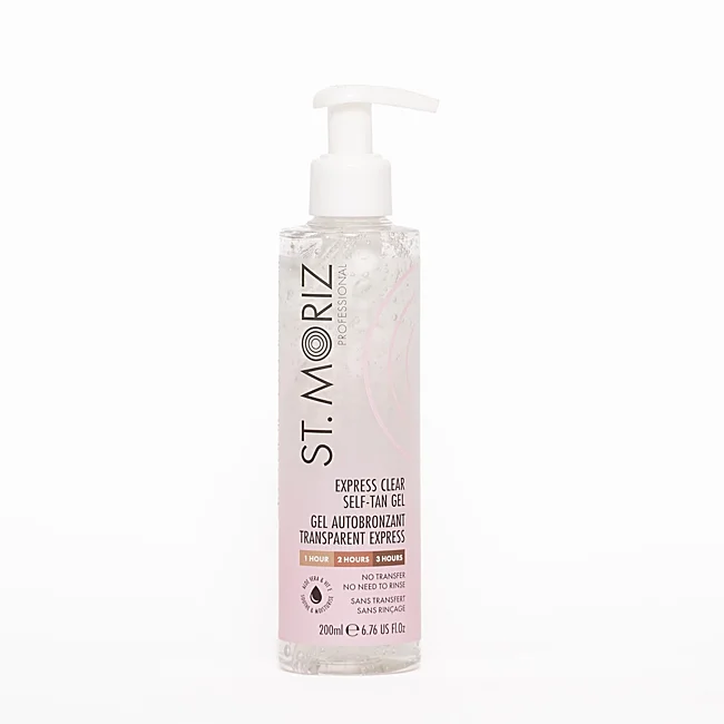 Gel autobronzant transparent St. Moriz Express.