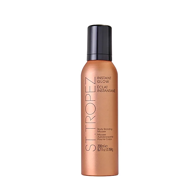 Mousse bronzante pour le corps Instant Glow de St Tropez.