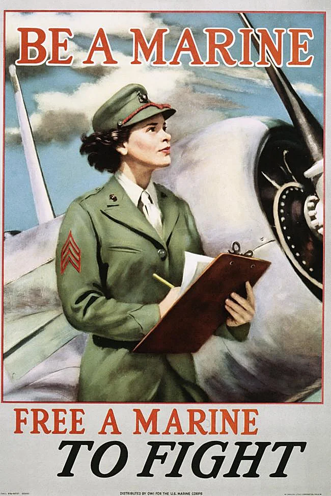 Une affiche de propagande de la Seconde Guerre mondiale.
