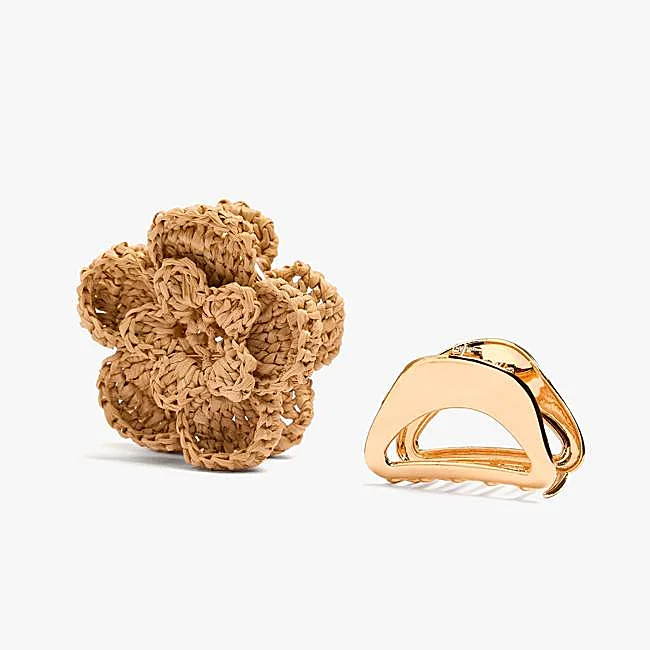 Ensemble de pinces à cheveux avec accessoire fleur Parfois.