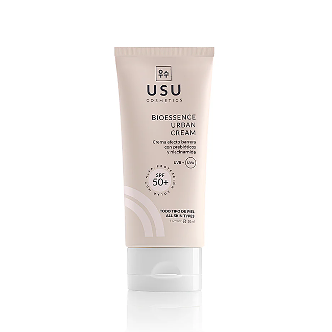 Bioessence Urban Cream SPF50+ d'USU Cosmetics (30,45 euros).