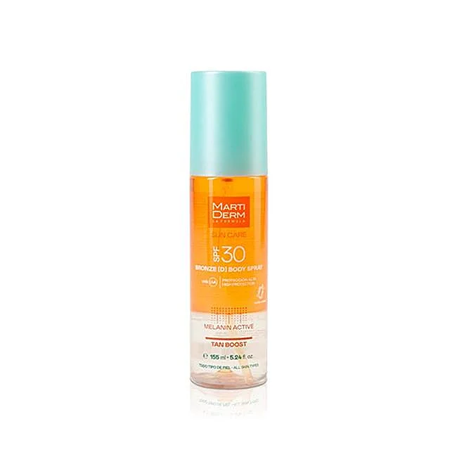 Spray corporel MartiDerm Sun Care SPF30+.