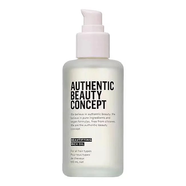 Huile capillaire embellissante Rich Oil d'Authentic Beauty Concept.