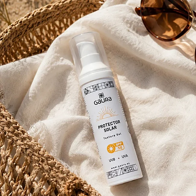 Écran solaire minéral SPF50 de Gaura Natural Cosmetics.