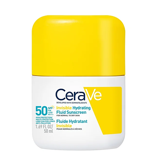CeraVe Fluide Protecteur Hydratant Invisible SPF50.