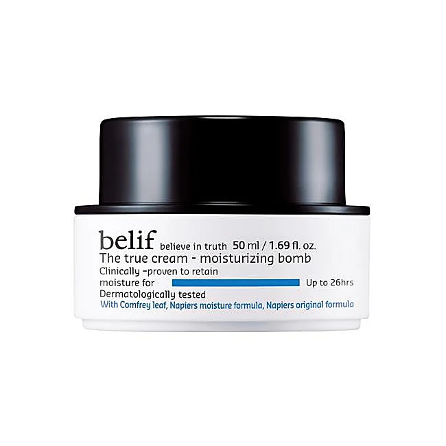 Crème à l'acide hylauronique The True Cream de Belif.