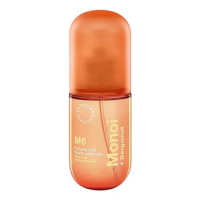 Brume corporelle Sephora Monoï et Bergamote.
