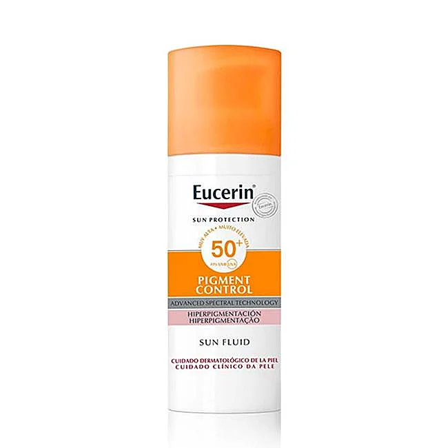 Eucerin Sun Face Pigment Control SPF50+.