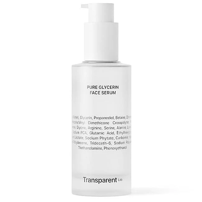 Sérum visage à la glycérine pure de Transparent Lab.