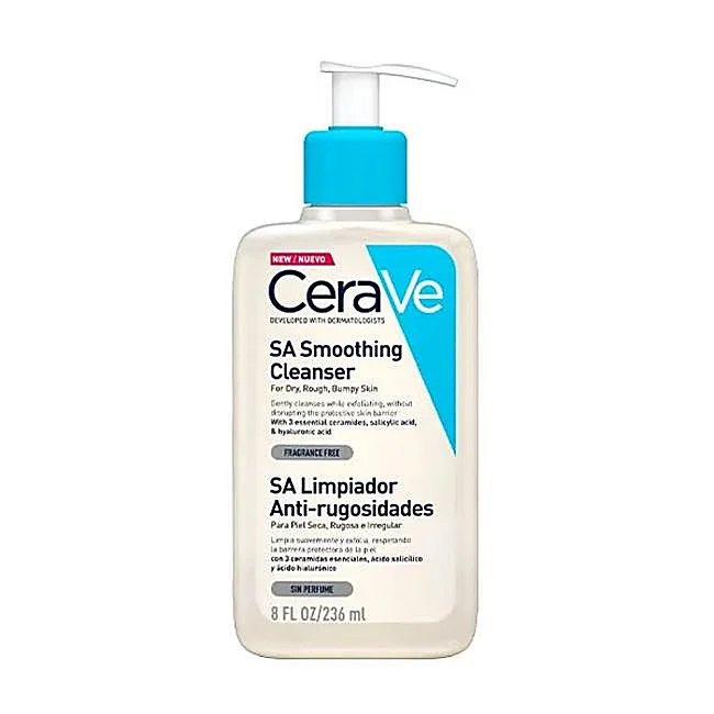 Cerave SA Nettoyant anti-rugosités.