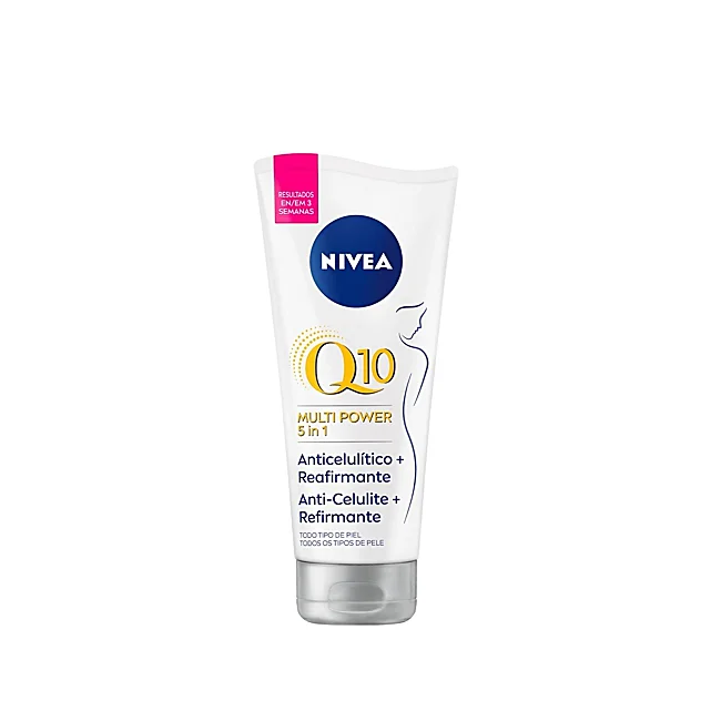 Q10 Anti-Cellulite + Gel Crème Raffermissant Multi Power 5 en 1 Nivea.