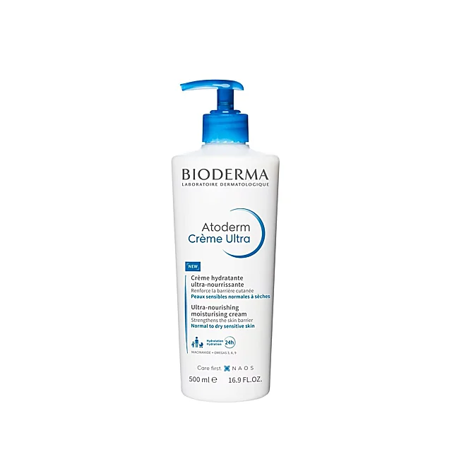 Crème pour le corps Atoderm peau sèche de Bioderma.