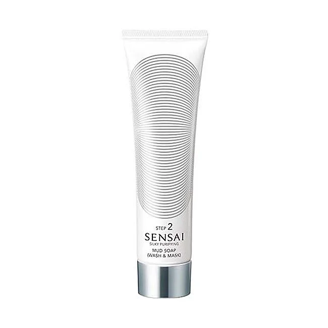Savon de boue purifiant soyeux de Sensai.