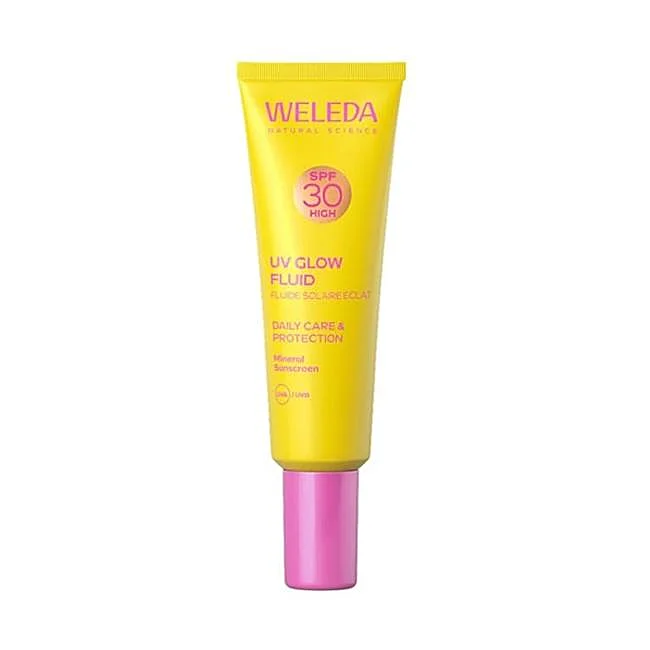 Weleda Fluide Éclatant UV Solaire SPF30.