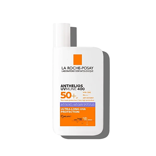 Fluide Anti-Taches Anthelios UV Mune SPF50+ de La Roche Posay.