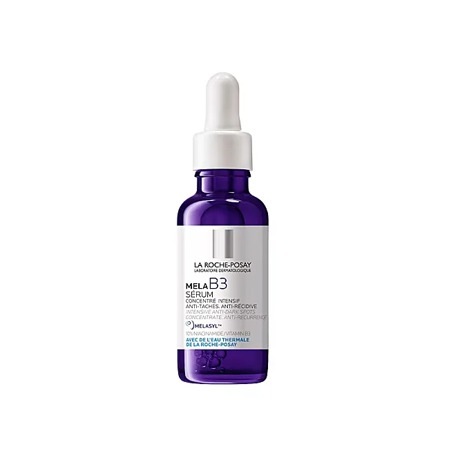 Sérum concentré dépigmentant anti-taches intensif Mela B3 de La Roche-Posay.