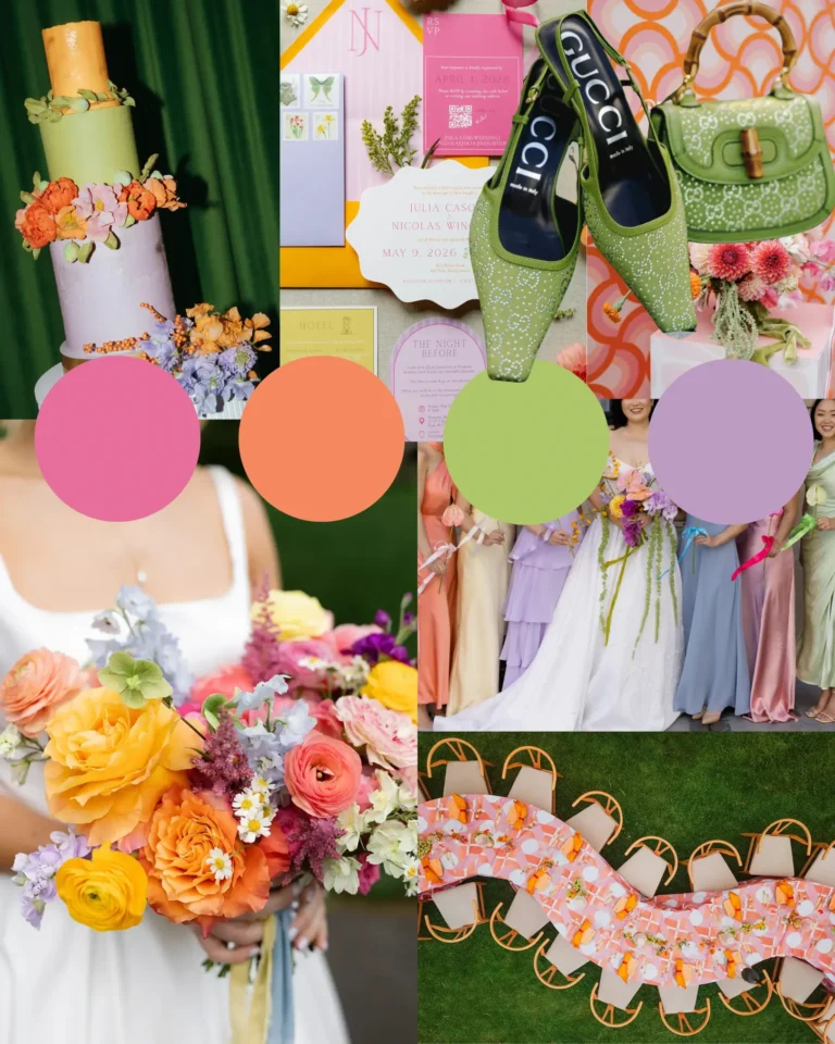 Palettes de couleurs de mariage 2027 : les 5 histoires de couleurs qui définiront l'année prochaine