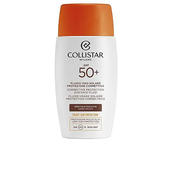 Crème solaire visage anti-taches Collistar SPF50+.
