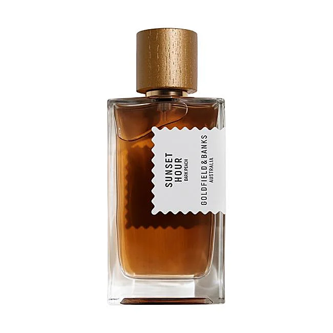 Eau de Parfum Sunset Hour Dark Peach de Goldfield & Banks.