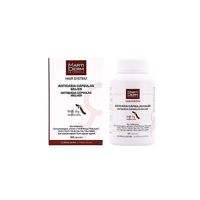 Capsules anti-chute Martiderm pour femmes.