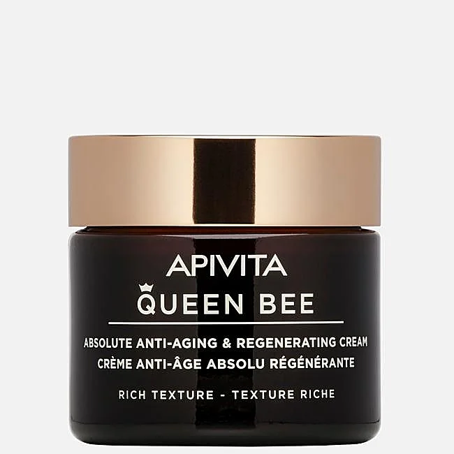 Crème Régénérante Anti-Âge Absolue Queen Bee d'Apivita.