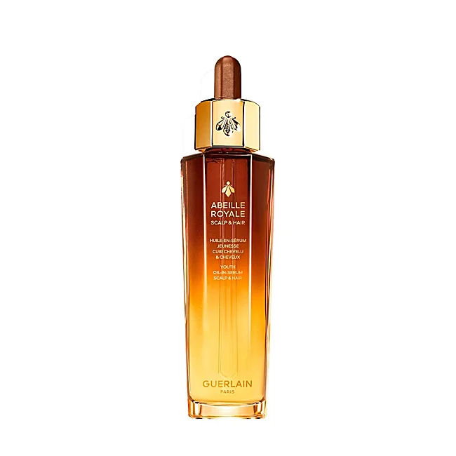 Huile Sérum Jeunesse Cuir Chevelu et Cheveux de Guerlain.