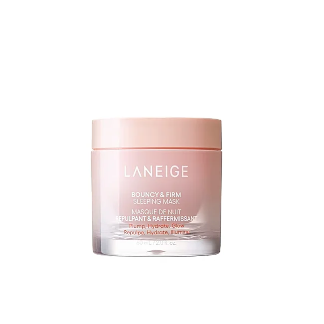 Masque de nuit rebondissant et ferme de Laneige.