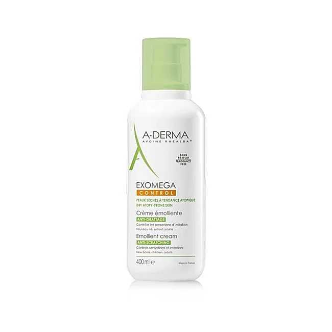 Crème émolliente anti-démangeaisons A-Derma Exomega.