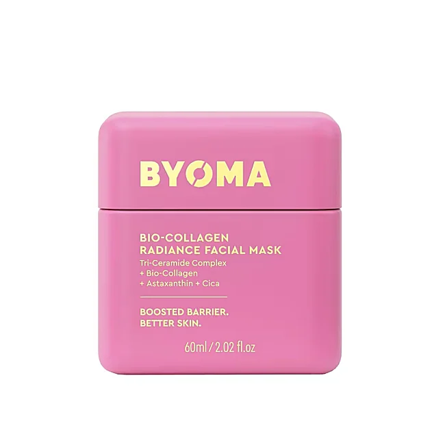 Masque facial éclat au bio-collagène de Byoma.